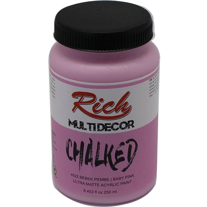 Rich Multi Decor Chalked Akrilik 100 cc - 4522 Bebek Pembe