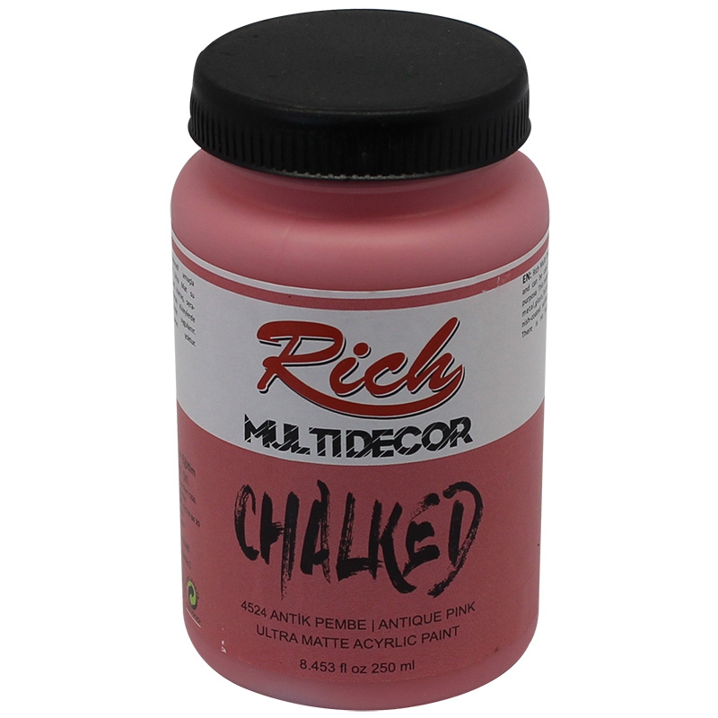 Rich Multi Decor Chalked Akrilik 100 cc - 4524 Antik Pembe