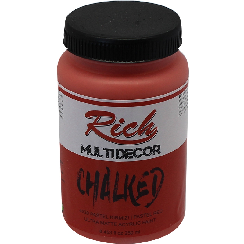 Rich Multi Decor Chalked Akrilik 250 cc - 4530 Pastel Kırmızı