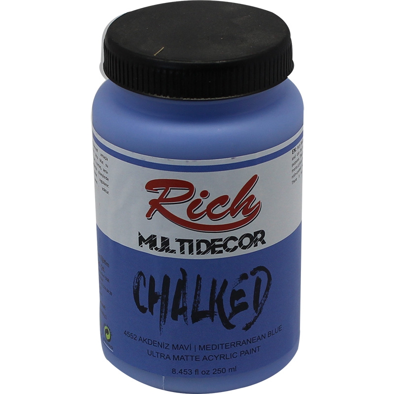 Rich Multi Decor Chalked Akrilik 250 cc - 4552 Akdeniz Mavi